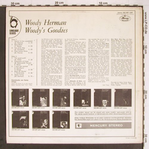 Herman,Woody: Woody's Goodies, m-/vg+, Mercury Sample-Stol(220 007 LMY), NL,  - LP - Y9346 - 9,00 Euro