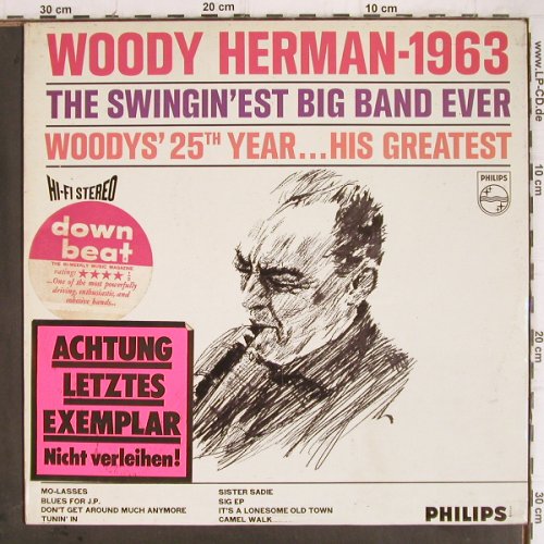 Herman,Woody: 1963-The Swingin'Est Big.B.ever, Philips(852 025 BY), NL,m-/vg+, 1963 - LP - Y9347 - 9,00 Euro