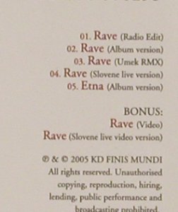 Siddharta: Rave*6 / Etna, Digi, FS-New, KD Finis Mundi(0030085min), EU, 2005 - CD5inch - 80268 - 3,00 Euro