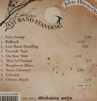 Forty Thieves Orkestar: Last Band Standing, FS-New, Enya/19Industries(NIN-1909-2), , 2011 - CD - 80734 - 7,50 Euro