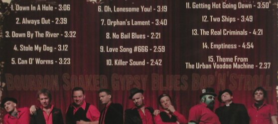 Urban Voodoo Machine: Bourbon Soaked Gypsy Blues Bop'n..., Gypsy Hotel Rec.(GHRcd 001B), EU, 2009 - CD - 80957 - 10,00 Euro