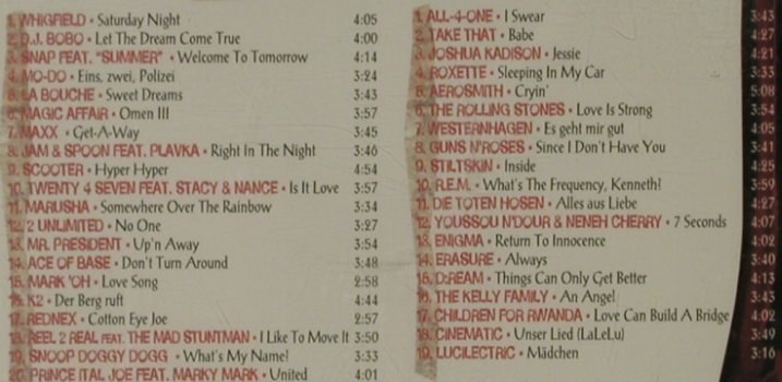 V.A.Bravo Hits: Best of ' 94 , 39Tr., EMI(), D, 1994 - 2CD - 81637 - 7,50 Euro