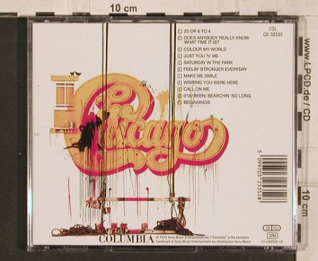 Chicago: Greatest Hits (75),11 Tr., CBS(), A,  - CD - 82222 - 7,50 Euro