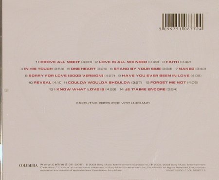 Dion,Celine: One Heart, Columbia(510877 2), EU, 2003 - CD - 83050 - 8,00 Euro