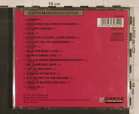 Kinks: Castle Masters Collection,16 Tr., Castle(cmc 3034), D, 1991 - CD - 83174 - 5,00 Euro