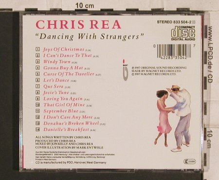 Rea,Chris: Dancing With Strangers, 14 Tr., EW(833 504-2), D, 1987 - CD - 83281 - 5,00 Euro