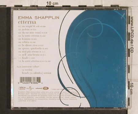Shapplin,Emma: Etterna, Ark 21(), EU, 2002 - CD - 83336 - 5,00 Euro