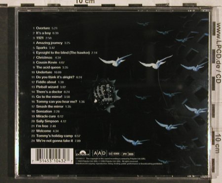 Who: Tommy, Polydor(531 043-2), EU, 1996 - CD - 83401 - 10,00 Euro