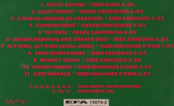 V.A.Rai / The Album: 11 Tr., Korea Records(TLM 1002), D, 1989 - CD - 84058 - 7,50 Euro