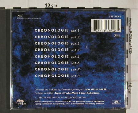Jarre,Jean Michel: Chronolgy Part 1-8, Dreyfus(519 373-2), F, 1993 - CD - 90208 - 11,50 Euro