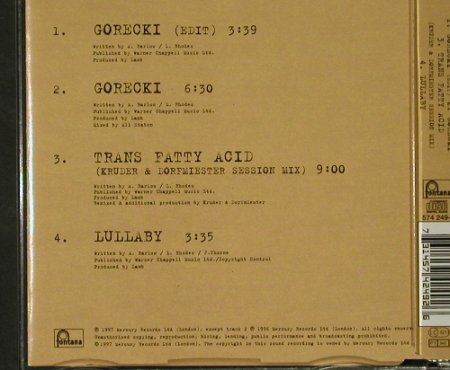 Lamb: Gorecki*2+2, Fontana(574 249-2), EU, 1997 - CD5inch - 92600 - 5,00 Euro
