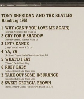 Beatles & Tony Sheridan: Hamburg 1961, ARC(TOP CD 510), NL, 1987 - CD - 92982 - 9,00 Euro