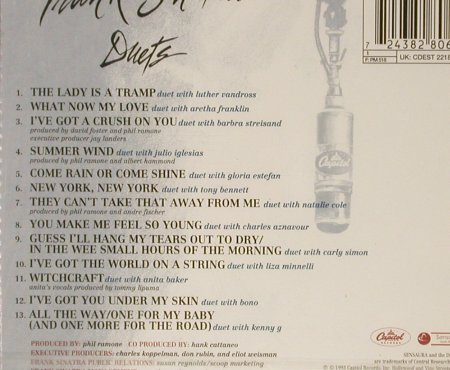 Sinatra,Frank: Duets, FS-New, Capitol(8 28067 2), D, 1993 - CD - 93114 - 7,50 Euro