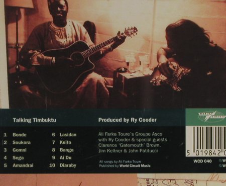 Toure,Ali Farka & Ry Cooder: Talking Timbuktu, World Circuit(WCD 040), UK, 1994 - CD - 93273 - 12,50 Euro
