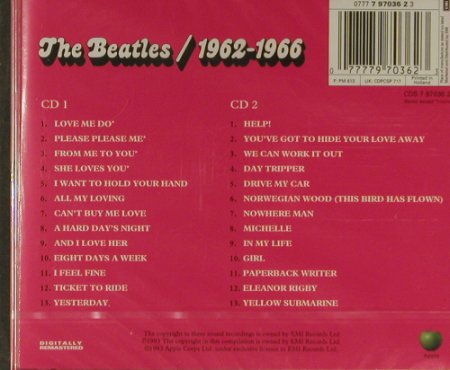 Beatles: 1962-1966 Red Album, FS-New, EMI(), NL, 1993 - 2CD - 94896 - 17,50 Euro