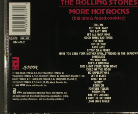 Rolling Stones: More Hot Rocks(Big Hits..), Abkco(844 478-2), D, 1986 - 2CD - 94900 - 14,00 Euro