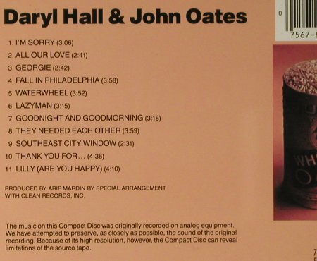 Hall,Daryl & John Oates: Whole Oats, Atlantic(), D, 1972 - CD - 94964 - 14,00 Euro