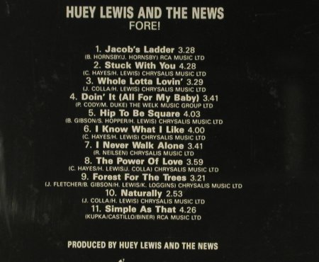 Lewis,Huey & News: Fore!, Chrysalis(257 897-225), D, 1986 - CD - 95439 - 7,50 Euro
