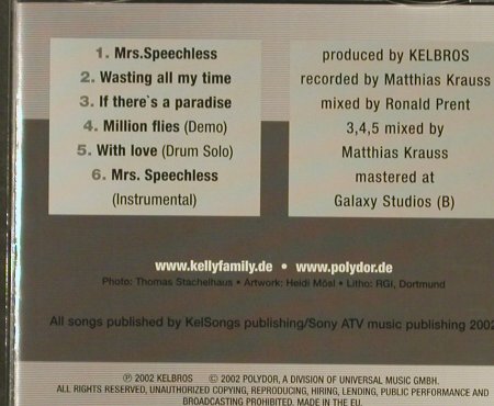 Kelly Family: Mrs.Speechless, 6 Tr., Polyd.(065 851), D, 2002 - CD5inch - 95556 - 4,00 Euro