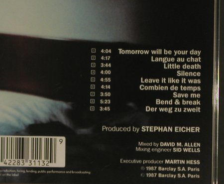Eicher,Stephan: Silence, Mercury(833 113-2), D, 1987 - CD - 95566 - 10,00 Euro