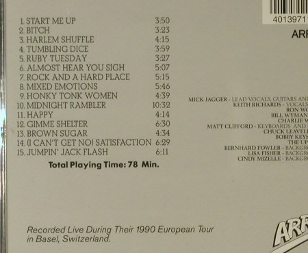 Rolling Stones: Tour'90, Live Basel, Arriba!(ARR 93.028), D, 1993 - CD - 95682 - 10,00 Euro