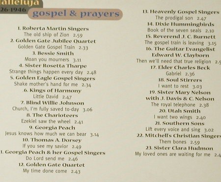 V.A.Flashbacks #5: Halleluja,Gospel&Prayers1926-1946, Indigo(), D, Digi, 2000 - CD - 95724 - 7,50 Euro