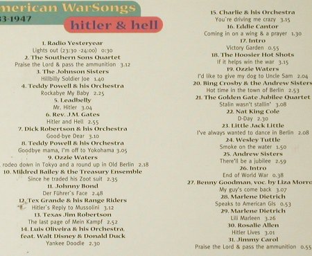 V.A.Flashbacks #6: American Warsongs,1933-1947, Digi, Indigo(), D, 2000 - CD - 95725 - 7,50 Euro