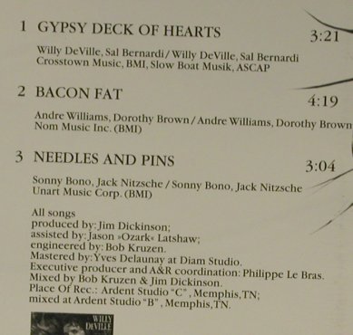 de Ville,Willy: Gypsy Deck Of Hearts+2, EW(), D, 1999 - CD5inch - 95785 - 3,00 Euro