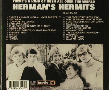 Herman's Hermits: There's A Kind Of Hush...22Tr.,Digi, Repertoire(REP 4849), FS-New, 2001 - CD - 96563 - 10,00 Euro
