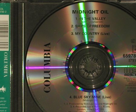 Midnight Oil: In the Valley, Columbia(659 780 2), A, 1993 - CD5inch - 96786 - 4,00 Euro
