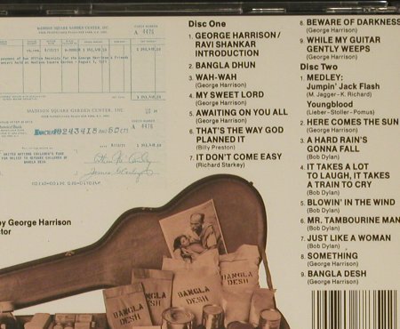 V.A.Concert for Bangla Desh: George Harrison, Ravi Shanka(1971), Epic(468835 2), A, 1991 - 2CD - 96835 - 17,50 Euro