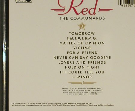 Communards: Red, Metronome(828 074-2), D, 1987 - CD - 96904 - 7,50 Euro