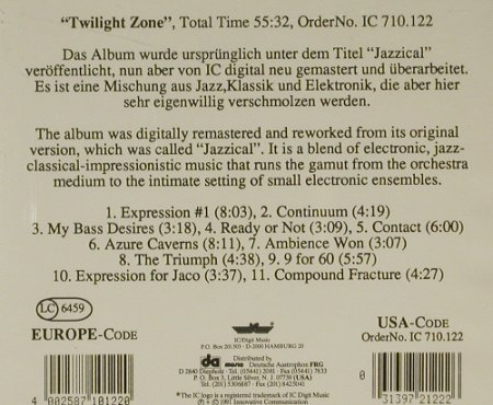 Rhodes,Bill: Twilight Zone, IC(710.122), D, 91 - CD - 96941 - 5,00 Euro