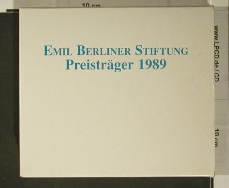 V.A.Emil Berliner Stiftung: Preisträger 1989, 4 CD5" in Box, EBS(8901-8904), D, 1989 - CD5"*4 - 97890 - 10,00 Euro