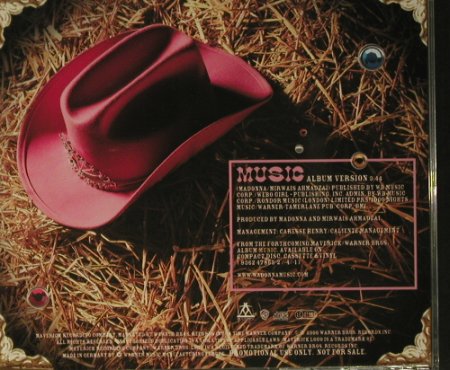 Madonna: Music,album,1Tr. Promo, Maverick(PR02054), D, 2000 - CD5inch - 97983 - 10,00 Euro