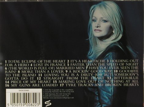 Tyler,Bonnie: The Greatest Hits, 17 Tr., Sanctuary(SANCD892), EU, 2001 - CD - 98347 - 7,50 Euro