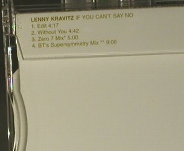 Kravitz,Lenny: If You Can't Say No*3+1, Virgin(8 95082 2), EU, 1998 - CD5inch - 98849 - 3,00 Euro
