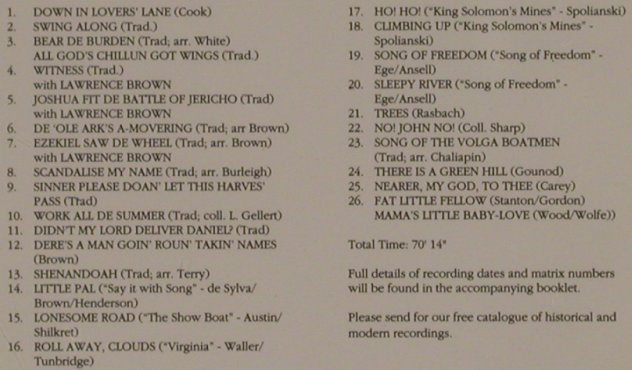 Robeson,Paul: The Song Of The Volga Boatmen, Pearl(CD 9382), UK, 1989 - CD - 99951 - 10,00 Euro