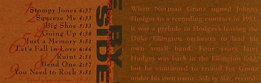 Ellington,Duke & Johnny Hodges: Side By Side '59, Digi, Verve(), D, 1999 - CD - 82372 - 9,00 Euro
