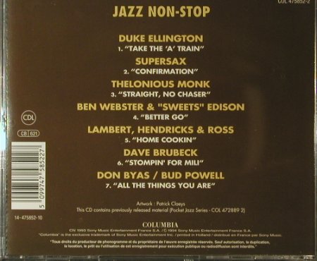 V.A.Jazz A Tous Les Etages: Jazz Non Stop - 7 Tr., Columbia(), NL, 1994 - CD - 82471 - 6,00 Euro