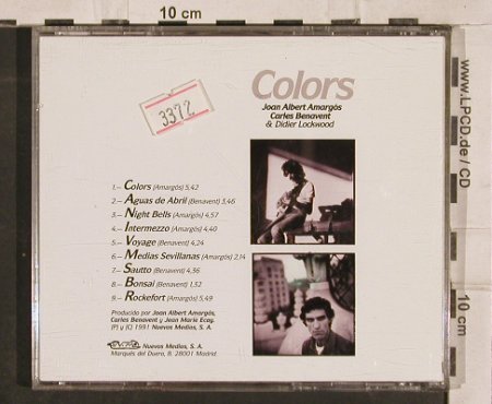 Amargos & Benavent & Lockwood: Colors, Nuevos M.(15 569), E, 1991 - CD - 82971 - 4,00 Euro