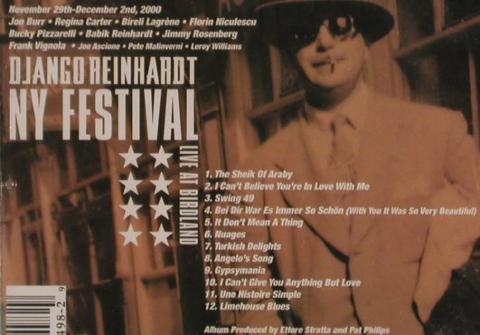 V.A.Django Reinhardt NY Festival: Live at Birdland, FS-New, DivisonOne(), US, co, 2001 - CD - 83448 - 10,00 Euro