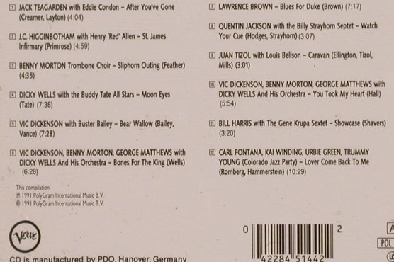 V.A.Jazz Club Mainstream: Trombone, 12 Tr., Verve(845 144-2), D, 1991 - CD - 83763 - 5,00 Euro