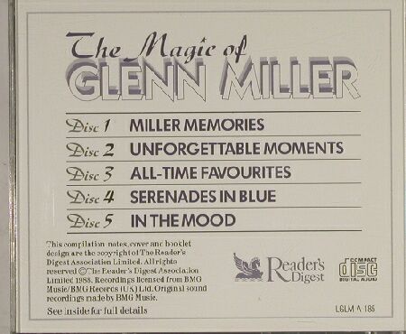 Miller,Glenn: The Magic of, 5 CD Box, Reader'sD.(RDCD 10021/5), UK, 88 - 5CD - 90092 - 12,50 Euro