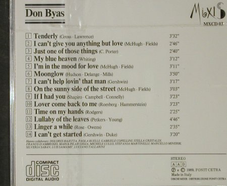 Byas,Don: Same, FS-New, Fonit Cetra(MXCD 03), I, 1989 - CD - 92733 - 10,00 Euro