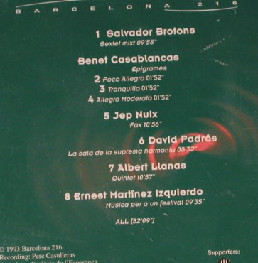 V.A.Barcelona 216: Salvador Brotone..Izqulerdo(modern), Hyades Arts(hyS-1), E, FS-New, 1993 - CD - 93184 - 12,50 Euro