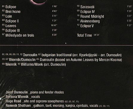 Wiernik,Barbara & Jozef Dumoulin: Eclipse, Digi, FS-New, mogno(), , 2001 - CD - 93250 - 10,00 Euro