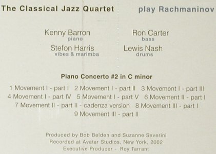 Classical Jazz Quartet: Play Rachmaninov, FS-New, Kind of Blue(), EU, 2006 - CD - 93927 - 12,50 Euro