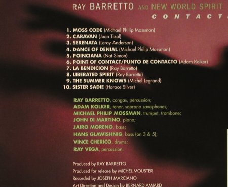 Barretto,Ray & New World Spirit: Contact, Digi, Blue Note(856974 2), D, 1997 - CD - 94956 - 10,00 Euro