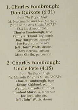 V.A.Jazz Finest Vol.1: Ch.Fambrough...Jim Hall, 12 Tr., CTI(), EEC,  - CD - 97342 - 4,00 Euro